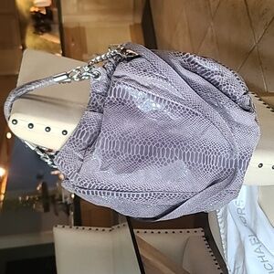 Michael Kors Lilac/Gray Snake Print Women's Hobo Bag